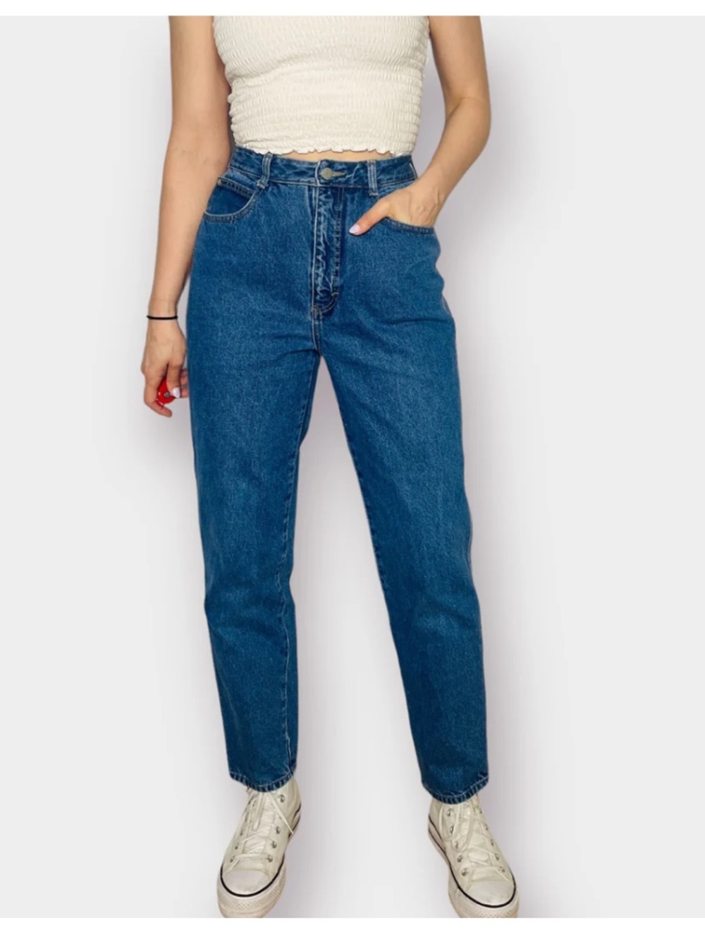 Gloria Vanderbilt High-Rise straight leg Blue Denim Jeans